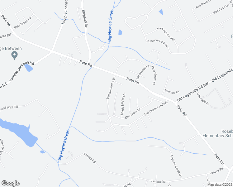 map of restaurants, bars, coffee shops, grocery stores, and more near 2318 Shady Maple Trail in Loganville