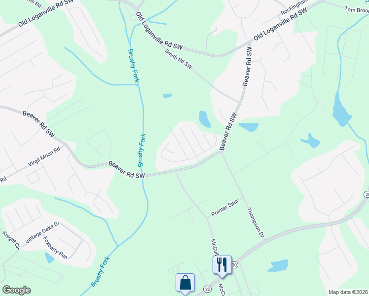 map of restaurants, bars, coffee shops, grocery stores, and more near 4420 Prather Son Drive in Loganville