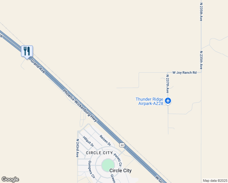 map of restaurants, bars, coffee shops, grocery stores, and more near 37524 North 240th Drive in Morristown