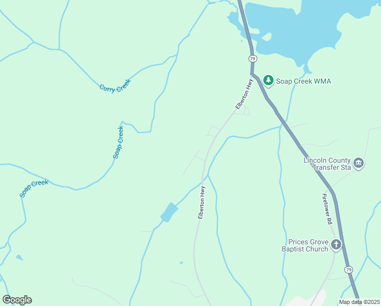 map of restaurants, bars, coffee shops, grocery stores, and more near 1549 Elberton Highway in Lincolnton
