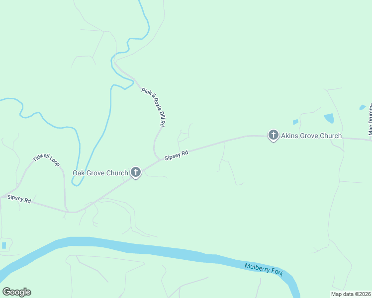 map of restaurants, bars, coffee shops, grocery stores, and more near 2336-2364 Sipsey Road in Jasper