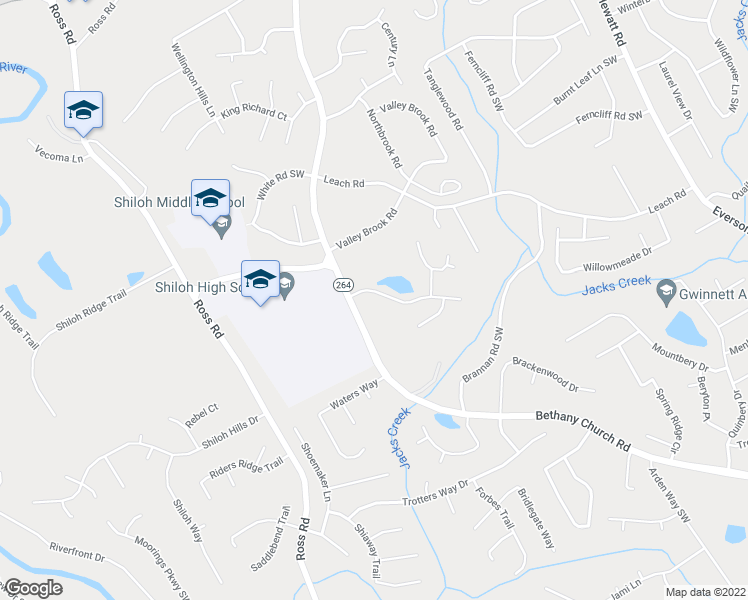 map of restaurants, bars, coffee shops, grocery stores, and more near 4180 Na Ah Tee Trail in Snellville