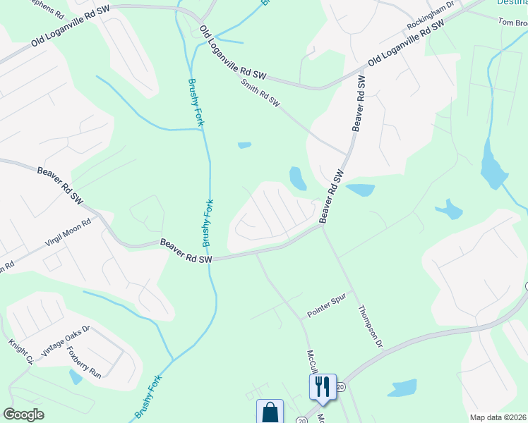 map of restaurants, bars, coffee shops, grocery stores, and more near 4420 Prather Son Drive in Loganville