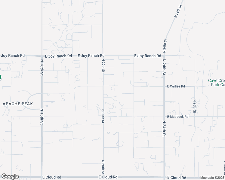 map of restaurants, bars, coffee shops, grocery stores, and more near 37225 North 20th Street in Phoenix