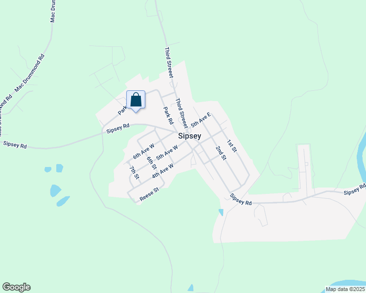 map of restaurants, bars, coffee shops, grocery stores, and more near 6886 Hill Road in Empire