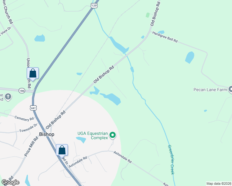 map of restaurants, bars, coffee shops, grocery stores, and more near 1372 Old Bishop Road in Bishop