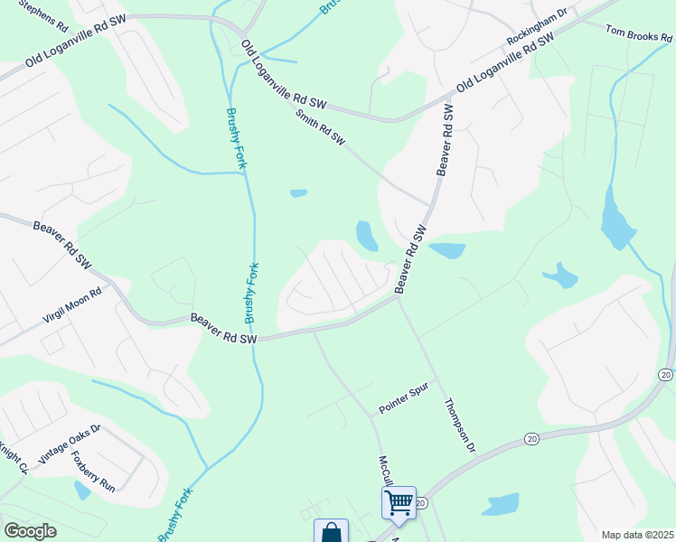 map of restaurants, bars, coffee shops, grocery stores, and more near 4382 Beaver Tree Street in Loganville
