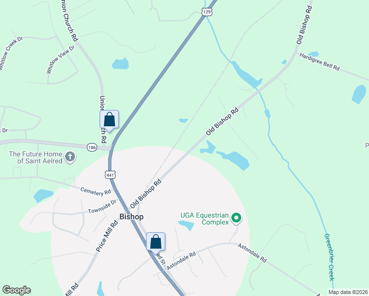 map of restaurants, bars, coffee shops, grocery stores, and more near 1211 Old Bishop Road in Bishop