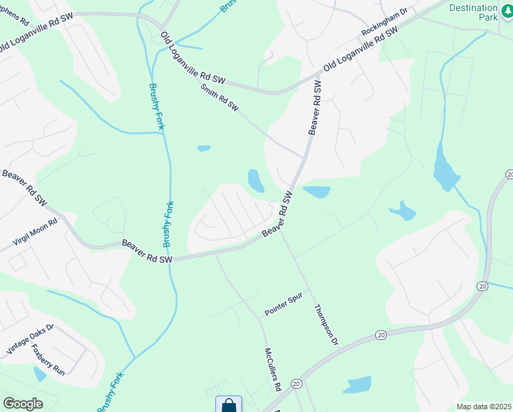 map of restaurants, bars, coffee shops, grocery stores, and more near 4444 Grove Lake Court in Loganville