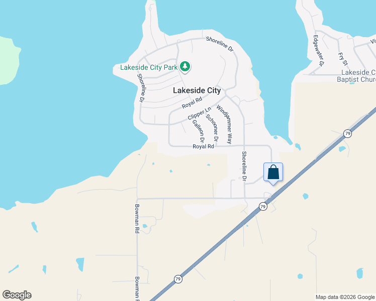 map of restaurants, bars, coffee shops, grocery stores, and more near 502 Royal Road in Wichita Falls