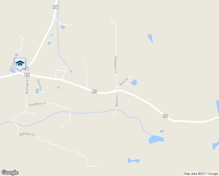 map of restaurants, bars, coffee shops, grocery stores, and more near 33 Ryan Drive in Springville