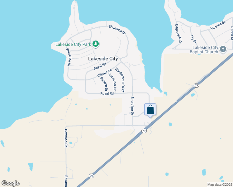 map of restaurants, bars, coffee shops, grocery stores, and more near 301 Schooner Drive in Wichita Falls