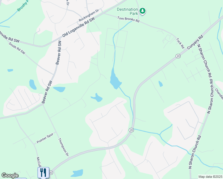 map of restaurants, bars, coffee shops, grocery stores, and more near 4984 Donald Drive in Loganville