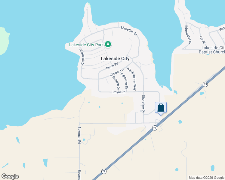 map of restaurants, bars, coffee shops, grocery stores, and more near 502 Royal Road in Wichita Falls