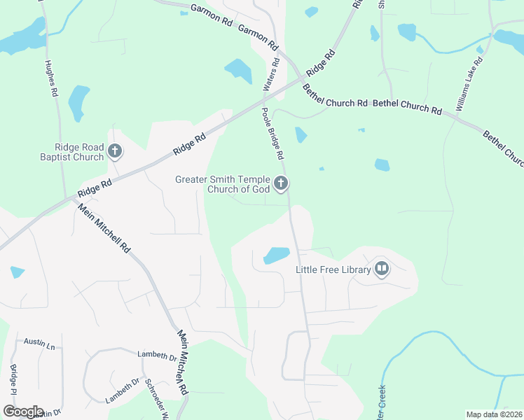 map of restaurants, bars, coffee shops, grocery stores, and more near 97 Poole Bridge Drive in Hiram
