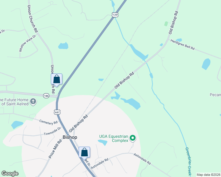 map of restaurants, bars, coffee shops, grocery stores, and more near 1271 Old Bishop Road in Bishop