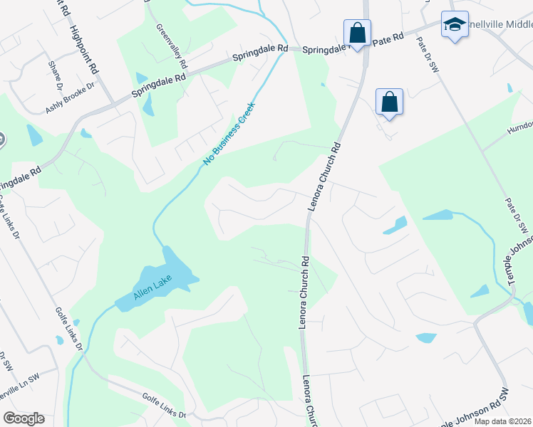 map of restaurants, bars, coffee shops, grocery stores, and more near 3464 McIntosh Lane in Snellville