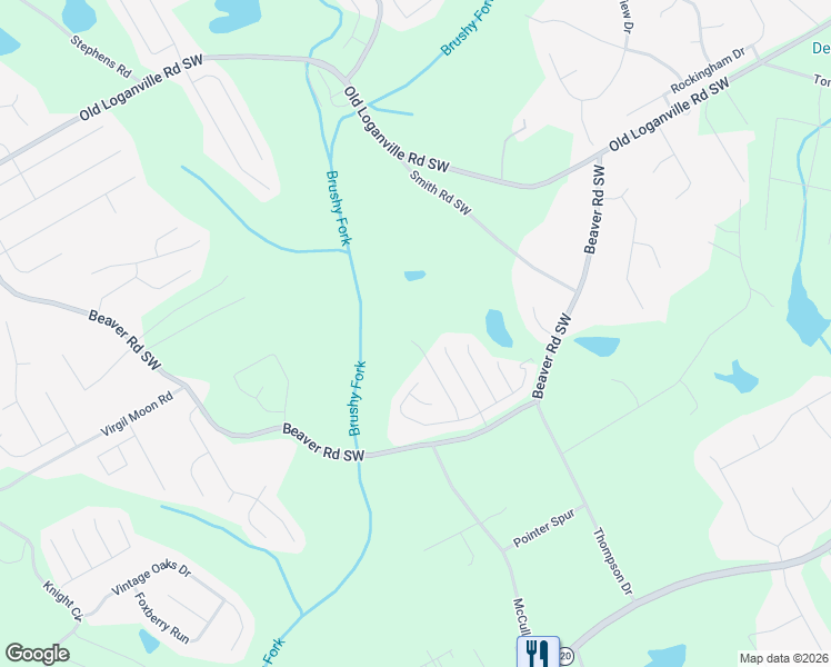 map of restaurants, bars, coffee shops, grocery stores, and more near 4280 Prather Son Drive in Loganville
