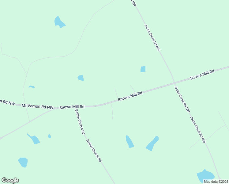 map of restaurants, bars, coffee shops, grocery stores, and more near 3357-3399 Snows Mill Road in Monroe
