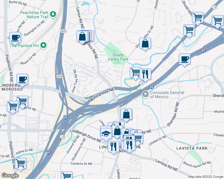 Buford Highway Northeast & Lenox Road Northeast, Atlanta GA Walk Score