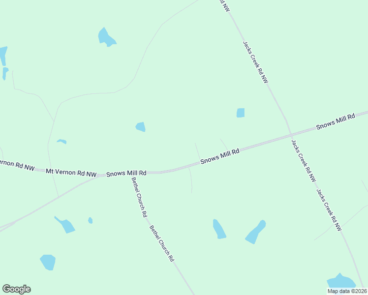 map of restaurants, bars, coffee shops, grocery stores, and more near 3357-3399 Snows Mill Road in Monroe