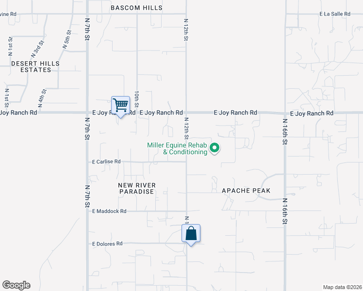 map of restaurants, bars, coffee shops, grocery stores, and more near 37508 North 12th Street in Phoenix