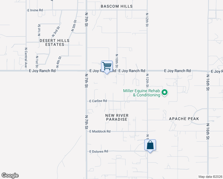 map of restaurants, bars, coffee shops, grocery stores, and more near 37623 North 9th Street in Phoenix