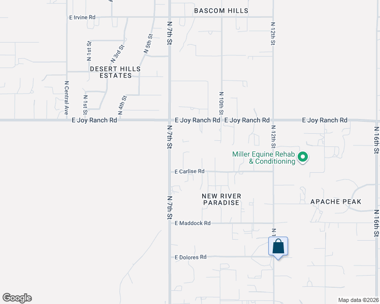 map of restaurants, bars, coffee shops, grocery stores, and more near 815 East Joy Ranch Road in Phoenix