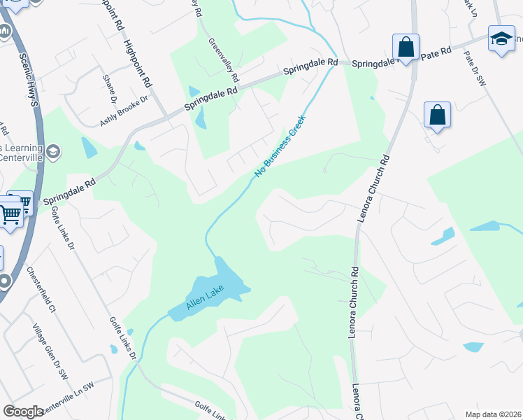 map of restaurants, bars, coffee shops, grocery stores, and more near 3607 McIntosh Lane in Snellville