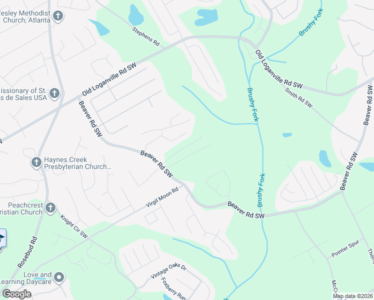 map of restaurants, bars, coffee shops, grocery stores, and more near 4127 Granite Falls Lane in Loganville