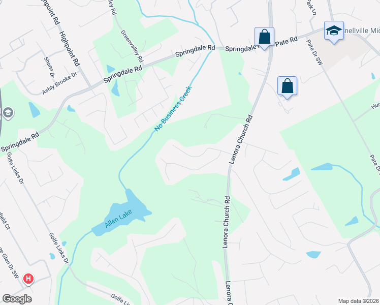 map of restaurants, bars, coffee shops, grocery stores, and more near 2999 Gala Trail Southwest in Snellville