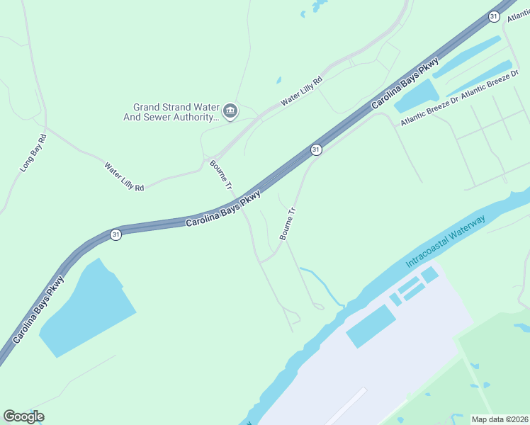 map of restaurants, bars, coffee shops, grocery stores, and more near in North Myrtle Beach