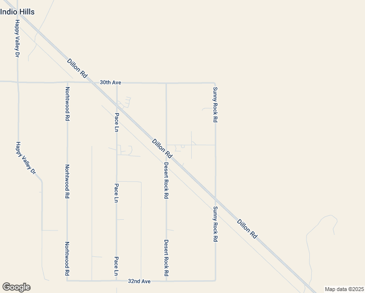 map of restaurants, bars, coffee shops, grocery stores, and more near 82770 Dillon Road in Desert Hot Springs