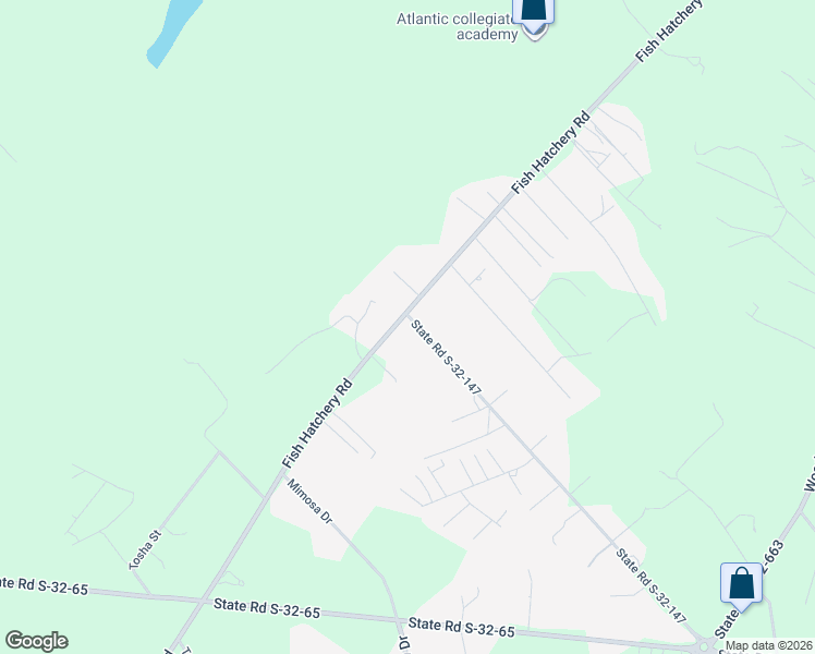 map of restaurants, bars, coffee shops, grocery stores, and more near 4310 Fish Hatchery Road in Gaston