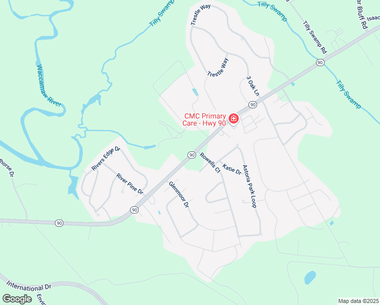 map of restaurants, bars, coffee shops, grocery stores, and more near 4212 South Carolina 90 in Conway