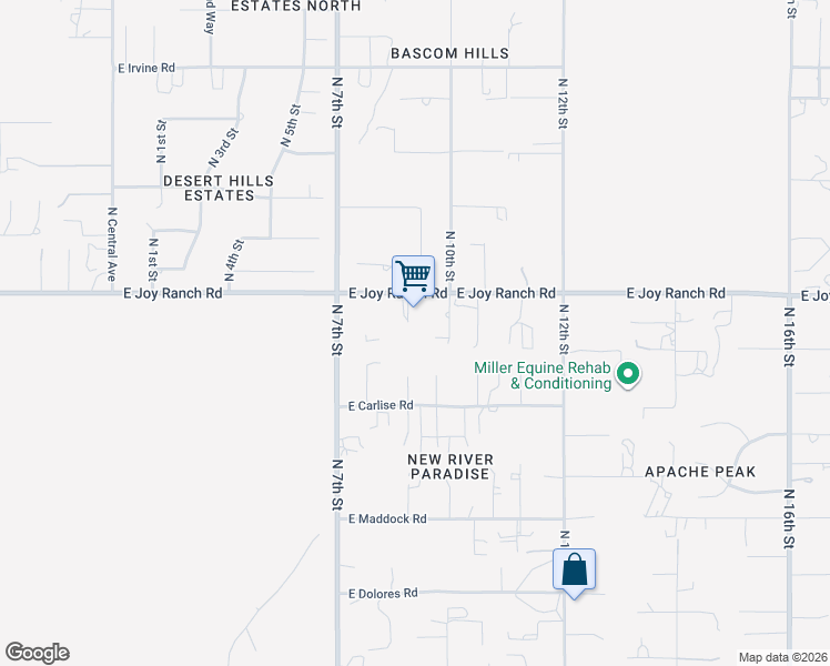 map of restaurants, bars, coffee shops, grocery stores, and more near 37623 North 9th Street in Phoenix