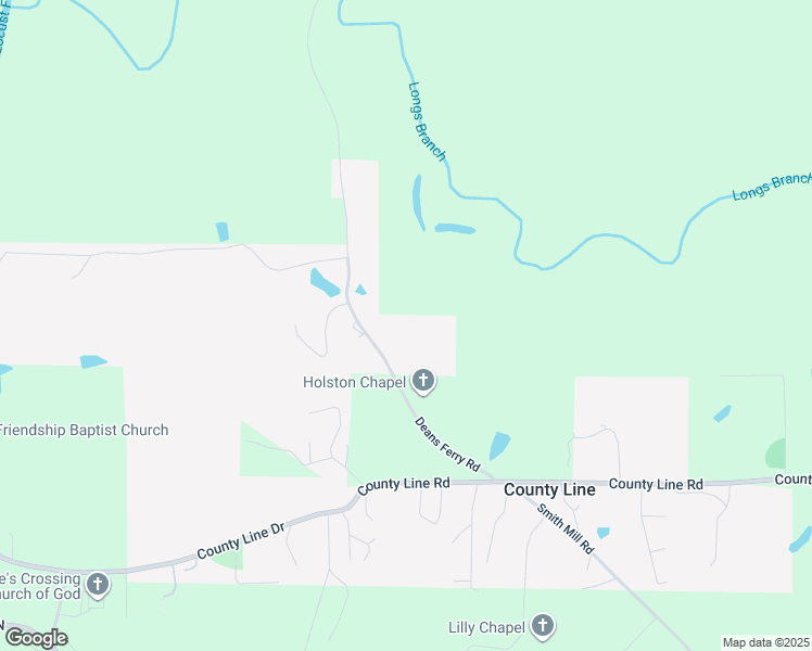 map of restaurants, bars, coffee shops, grocery stores, and more near 5591 Deans Ferry Road in Trafford