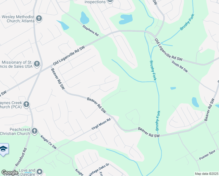 map of restaurants, bars, coffee shops, grocery stores, and more near 4124 Granite Falls Lane in Loganville