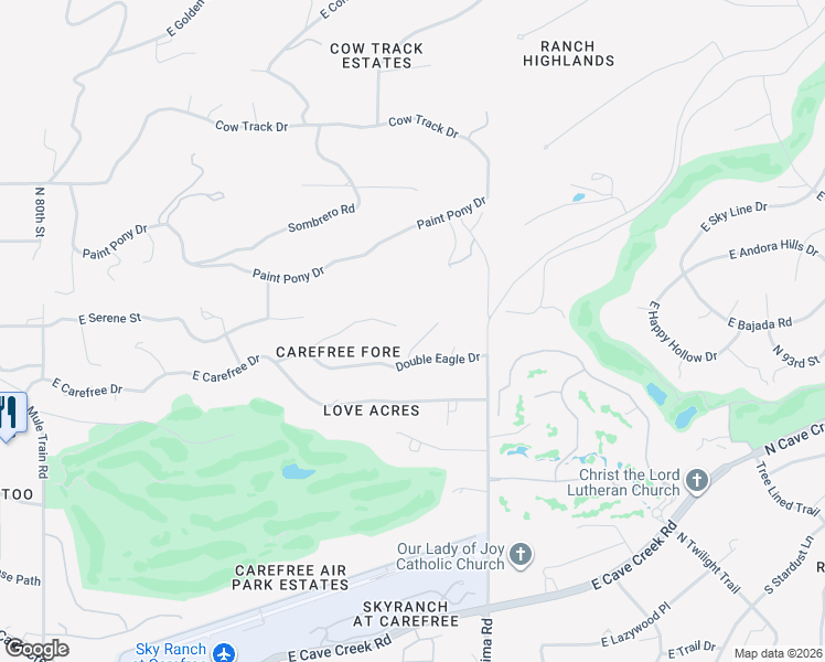 map of restaurants, bars, coffee shops, grocery stores, and more near 8720 East No More Drive in Scottsdale