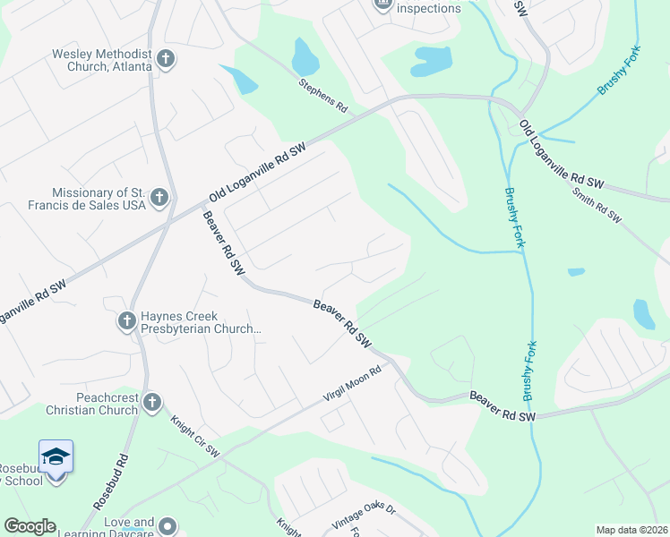 map of restaurants, bars, coffee shops, grocery stores, and more near 1398 Tumblerock Court in Loganville