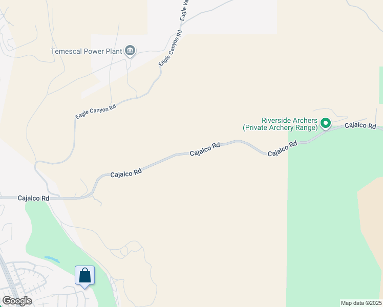 map of restaurants, bars, coffee shops, grocery stores, and more near Cajalco Road in Corona