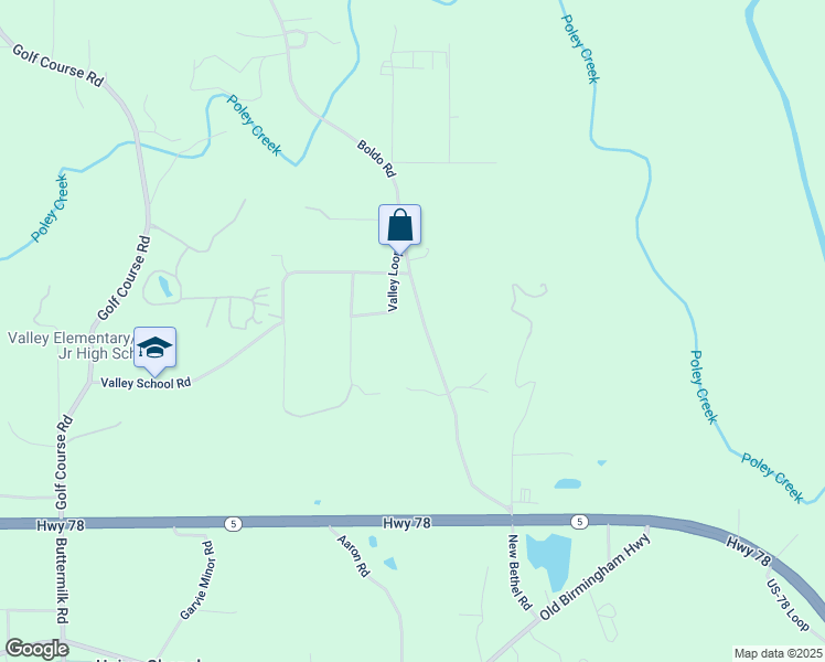 map of restaurants, bars, coffee shops, grocery stores, and more near 67-181 Valley Loop in Jasper