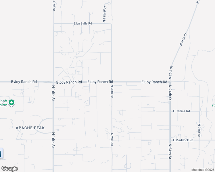 map of restaurants, bars, coffee shops, grocery stores, and more near 1942 East Joy Ranch Road in Phoenix