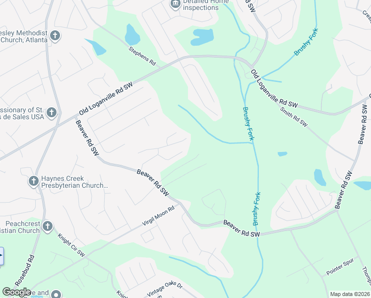 map of restaurants, bars, coffee shops, grocery stores, and more near 4167 Granite Falls Lane in Loganville