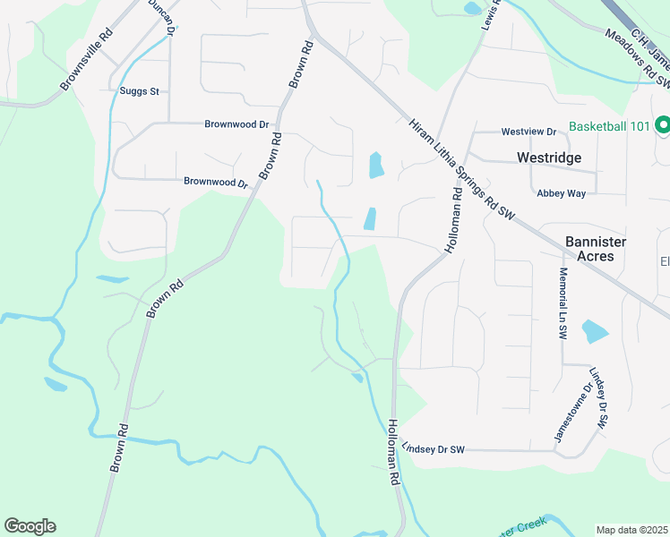 map of restaurants, bars, coffee shops, grocery stores, and more near 4949 Martin Farms Drive in Powder Springs