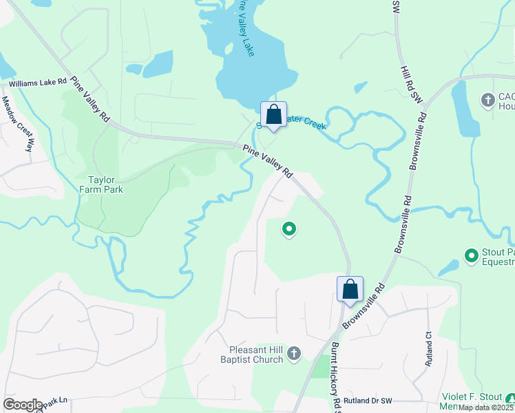 map of restaurants, bars, coffee shops, grocery stores, and more near 160 Winter Park Lane in Powder Springs