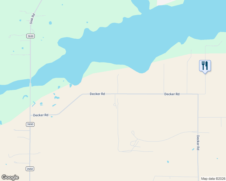map of restaurants, bars, coffee shops, grocery stores, and more near 1574 Decker Road in Wichita Falls
