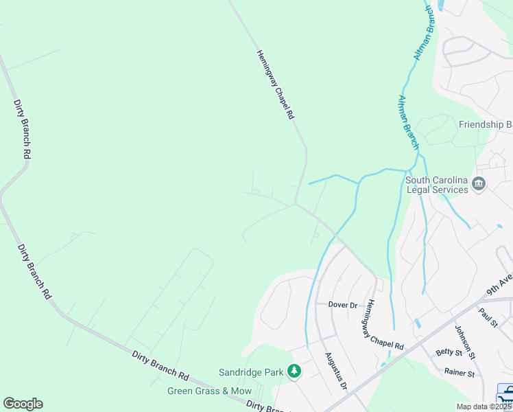 map of restaurants, bars, coffee shops, grocery stores, and more near 2340 Fred's Lane in Conway