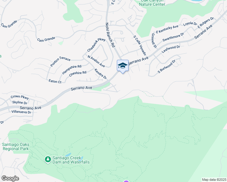 map of restaurants, bars, coffee shops, grocery stores, and more near 8495 Kendra Loop in Orange