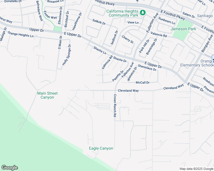 map of restaurants, bars, coffee shops, grocery stores, and more near 760 Payette Drive in Corona